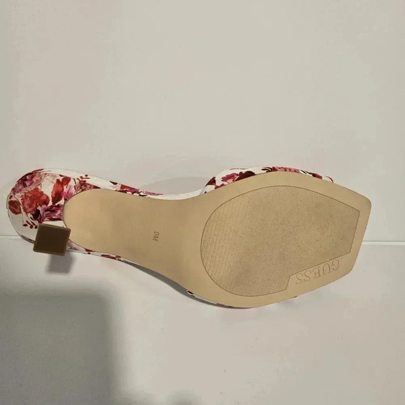 Guess Floral Print Open-Toe Heels - Picture 11 of 13